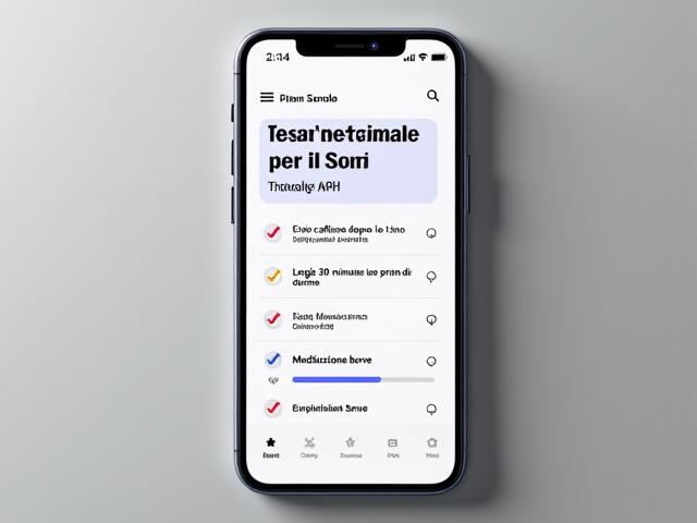 Schermata dell'app che mostra un piano d'azione guidato settimanale